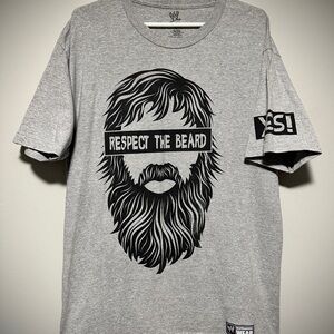 WWE Daniel Bryan Gray 'Respect the Beard' Short Sleeve Tee